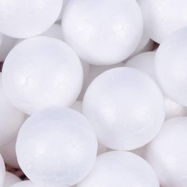 100 Stykker Hvite Styrofoamkuler DIY Styrofoamkuler for Kunst, ZQKLA