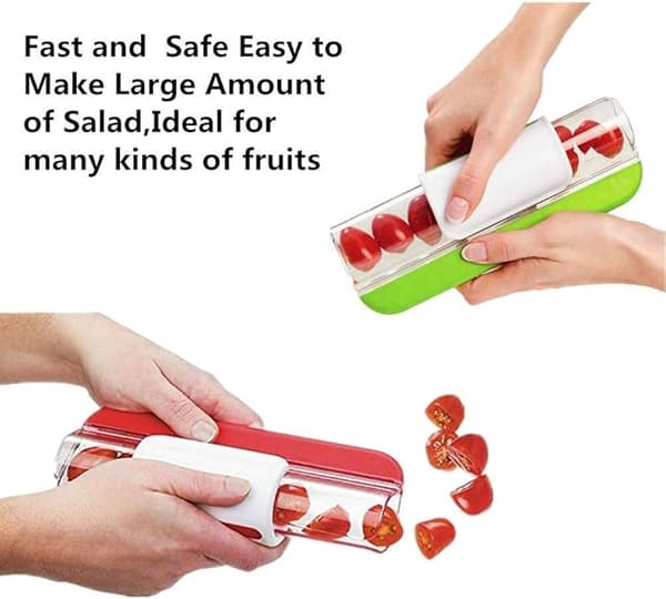 Cherrytomater, cherrydruer, små tomater og annen frukt kutter