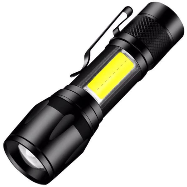 LED-ficklampa USB uppladdningsbar mini bärbar super ljus h,ZQKLA