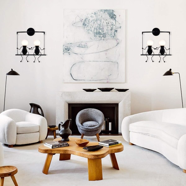Menneskeformet vegglampe Moderne vegglampe Kreativ vegglampe, ZQKLA
