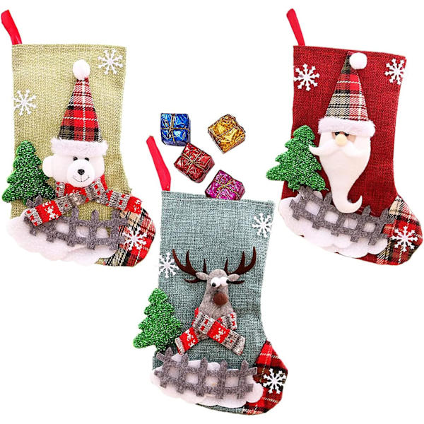 Julstrumpor (3 stycken) Julstrumpor Julstrumpa S