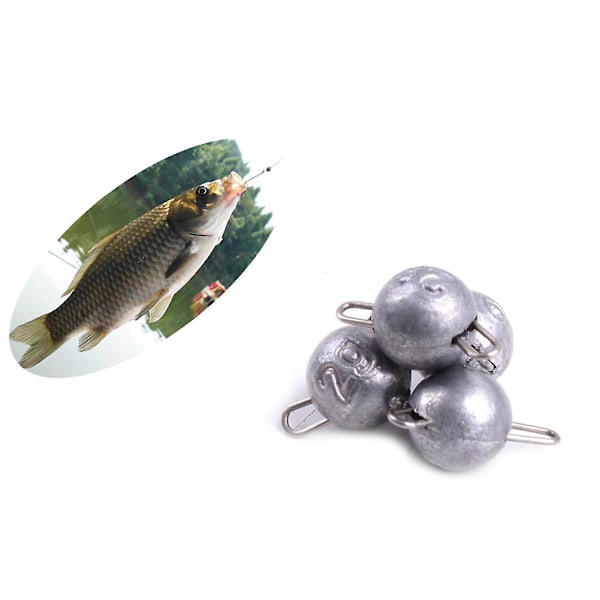 5st 2g/4g/6g/8g/12g Fiske Jig Blyhuvud Vikt Vevkrok Sänke Bete Karp 2g