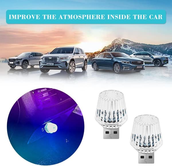 USB-yövalot, USB-tunnelmavalosarja, 2 kpl USB LED, ZQKLA