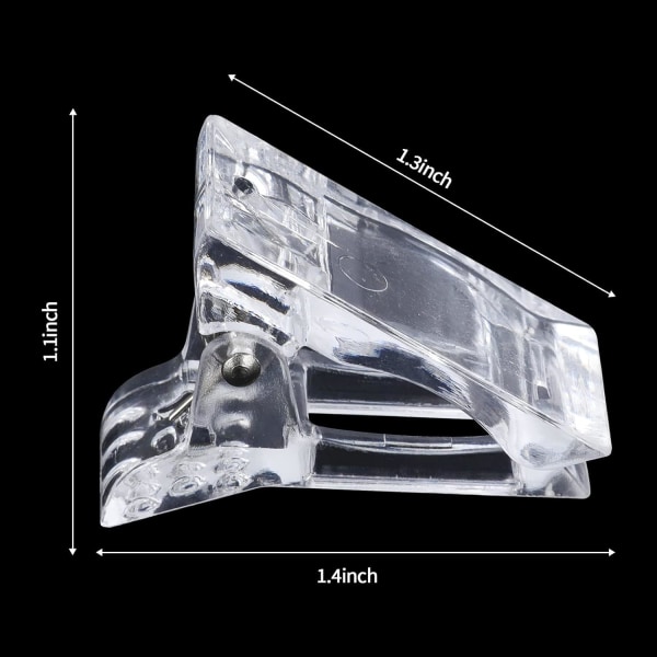 15 stk Negleclipl: Neglespidsclips til hurtig opbygning af polygel ,ZQKLA