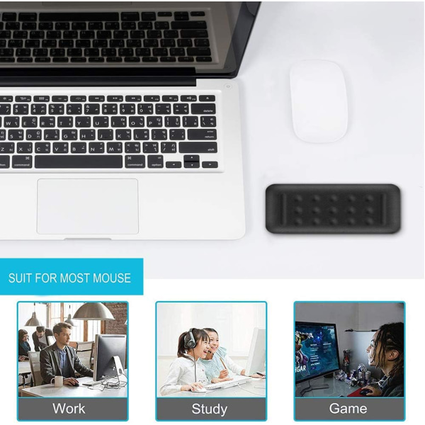 Handledsstöd i Memory Foam Halkfritt Ergonomiskt Mus-handledsstöd m,ZQKLA