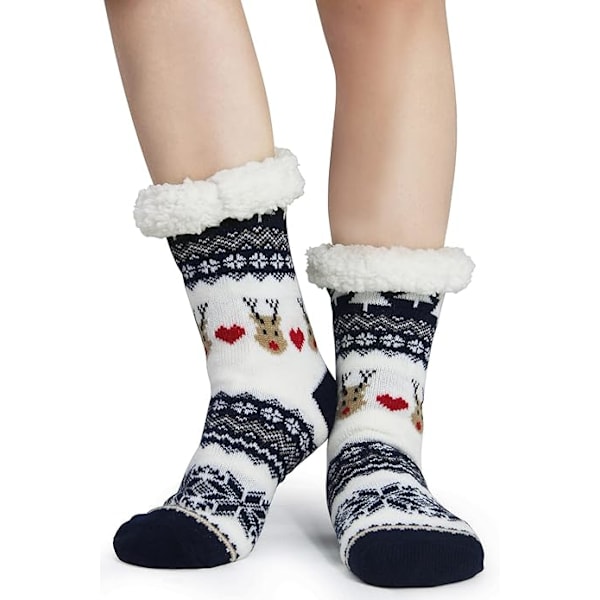 Svarta Toffelsockor för Kvinnor med Grepp - Vinter Halkfria, ZQKLA