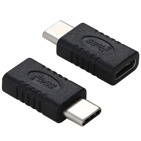 2 stycken USB-C hane till hona-adapter, USB 3.1 Type-C-förlängning f