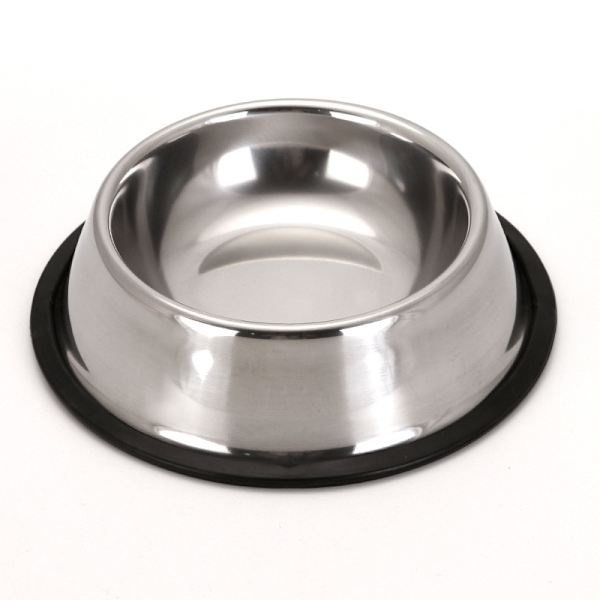 Hunde- og katteskål i rustfrit stål (Mellem skål - 600 ml kapacitet)