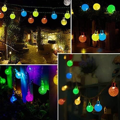 Solcelled Feelysslyng, 20 LED 5M/16.4FT Solcelled Lysstreng, ZQKLA