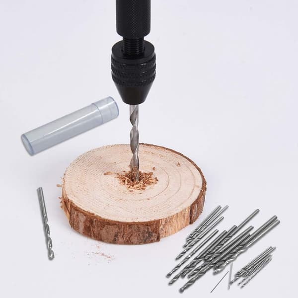 25 Deler Håndsdrillbitssett, 24 Mini Twist Drillbits (0.6-,ZQKLA
