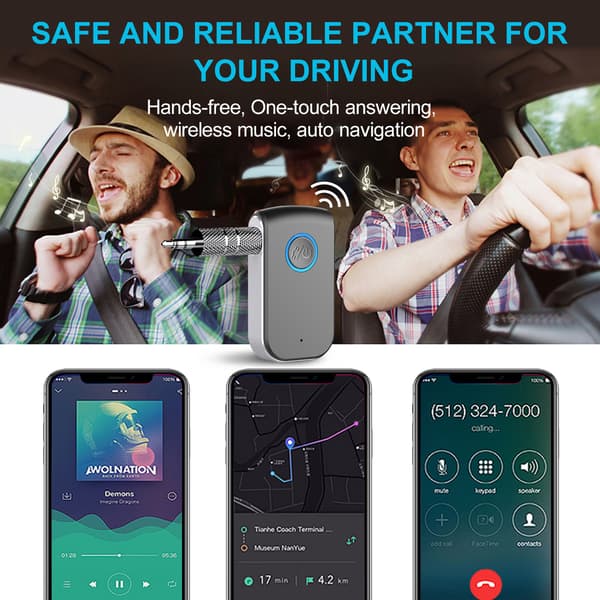 Bluetooth 5.0 Receiver, Bærbar Audio Receiver Trådløs Ada, ZQKLA