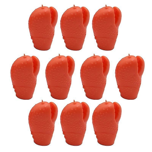 5,5 x 3 cm oranssit lelulelusetit 10 kpl lapselle interaktiiviset rapu kynsi lelut sormi nukke lelu roolileikki nukke p