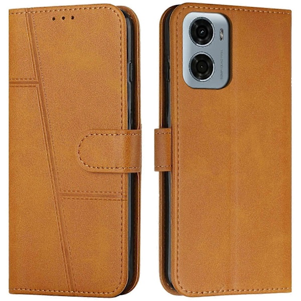 Til Motorola Moto G05 4G Etui Stand Flip Beskyttende Læder Telefon Cover Style F