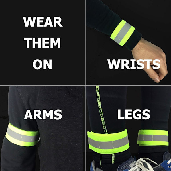 Reflekterande Band för Nattpromenader Reflekterande Armband för Löpning