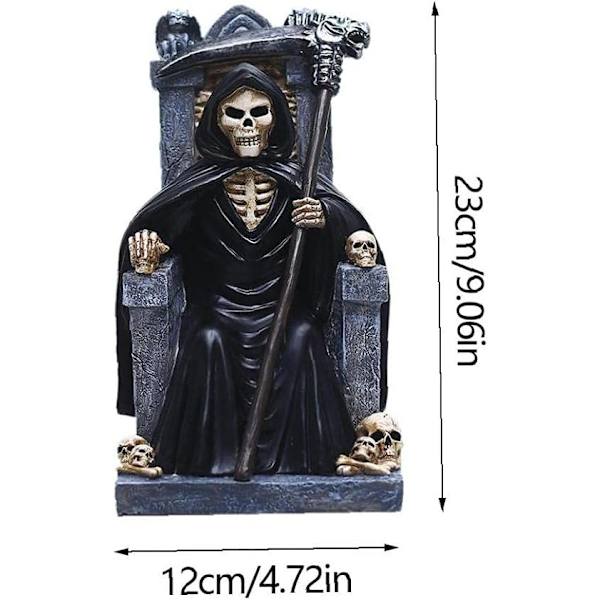 Halloween-puutarhan kallopatsas Kuoleman patsas Koriste käsityö patsas