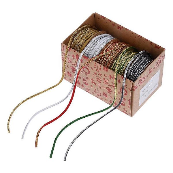 Julpackningsmaterial, presentförpackning, gratulationskort, band, flerfärgad kombinationssats