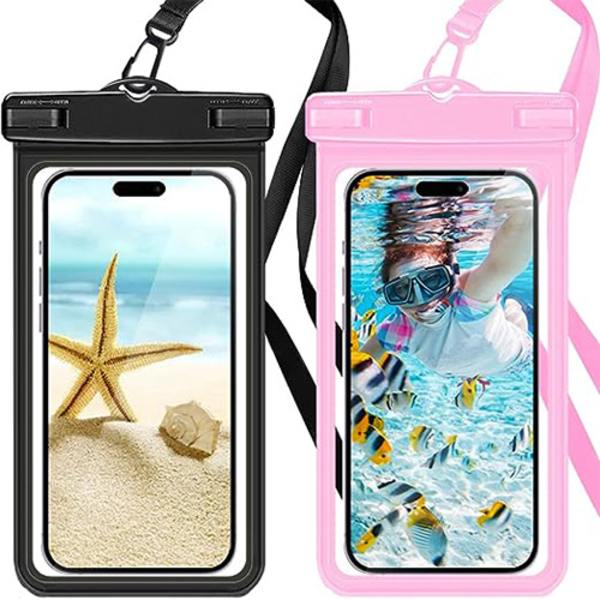 Vattentätt Smartphonefodral, [2-pack] Flytande Vattentätt Mo,ZQKLA