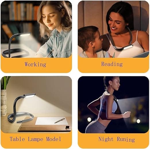 LED leselampe multifunksjon lesebordlampe US,ZQKLA