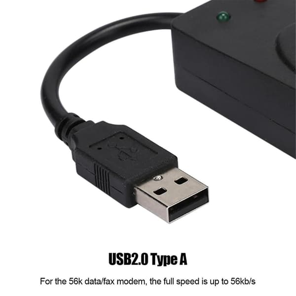Faksimodeemi, USB2.0 56K ulkoinen modeemiohjain, Plug and Play USB-modeemi, vakio- ja laajennettu At Instru