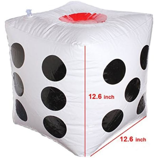 13\" Jumbo Uppblåsbara Tärningar, 2-pack, ZQKLA