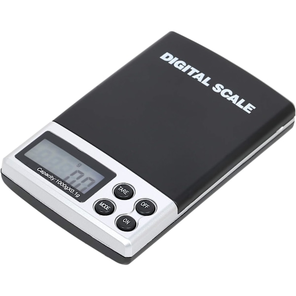 Liten Elektronisk Digital Vekt 0.1-1000g Bærbar, ZQKLA