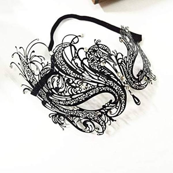 Maskeradmask för kvinnor Ultralätt Metallmask Glansig Metall, ZQKLA