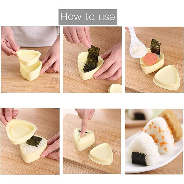 Sushiform, 2-pack Sushiform Set, DIY Form, Triangulär Sushi M,ZQKLA