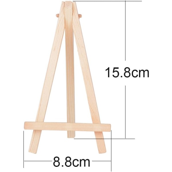 (15,8 x 8,8 cm) Sett med 20 mini trestavler trekantbord H,ZQKLA