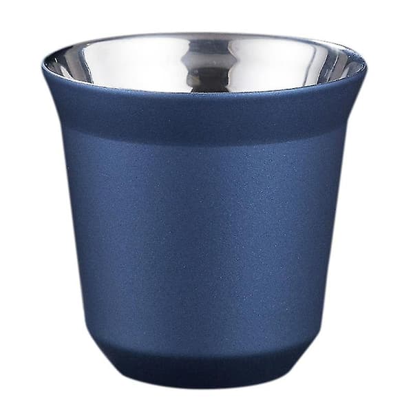 80ml Dobbel Vegg Rustfritt Stål Espresso Kopp Isolasjon For Pixie Kaffekopp Kapselform Kaffe