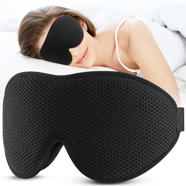 Sleep Eye Mask for Sleeping, Sleep Eye Mask for Men og Women, 3D Con