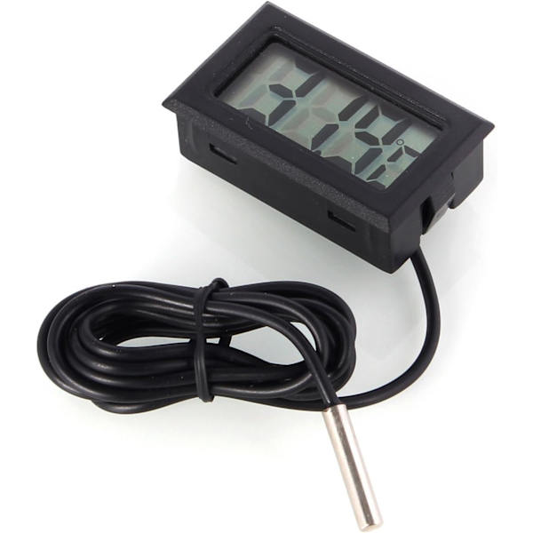 Digitalt LCD Termometer Temperatur Monitor med Ekstern Pr, ZQKLA