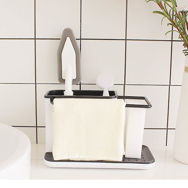 Kjøkkenvask Caddy Organizer, Svamp Holder For Vask
