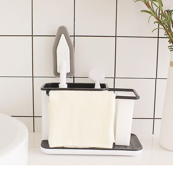 Køkkenvask Caddy Organizer, Svamp Holder Til Vask