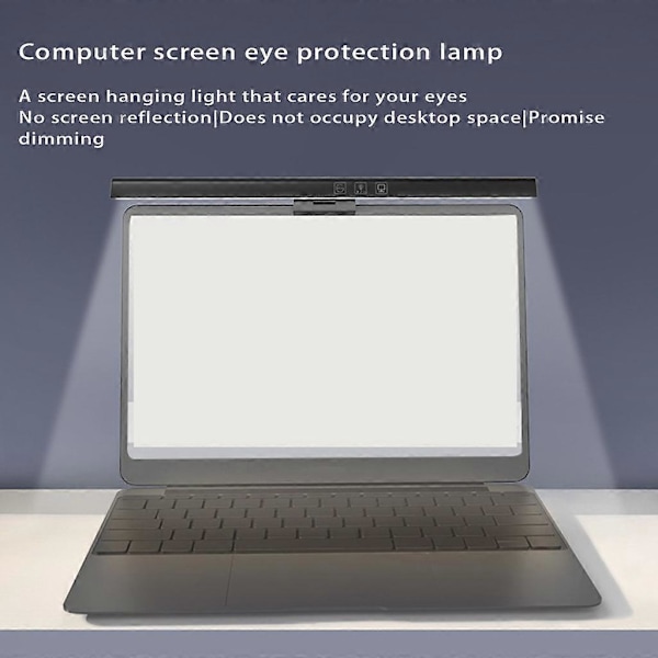 Computer Skærm Lys Bar Ingen Refleksion LED E-læselampe med Klips