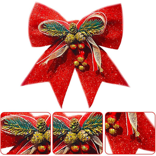 Julebånd 2 stk Julebåndsløkke Ornament Dekorativ C