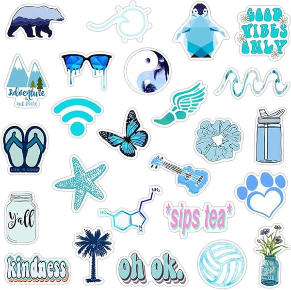 50 stk. Sticker Decals Graffiti Sticker Skateboard Stickers Aesthet