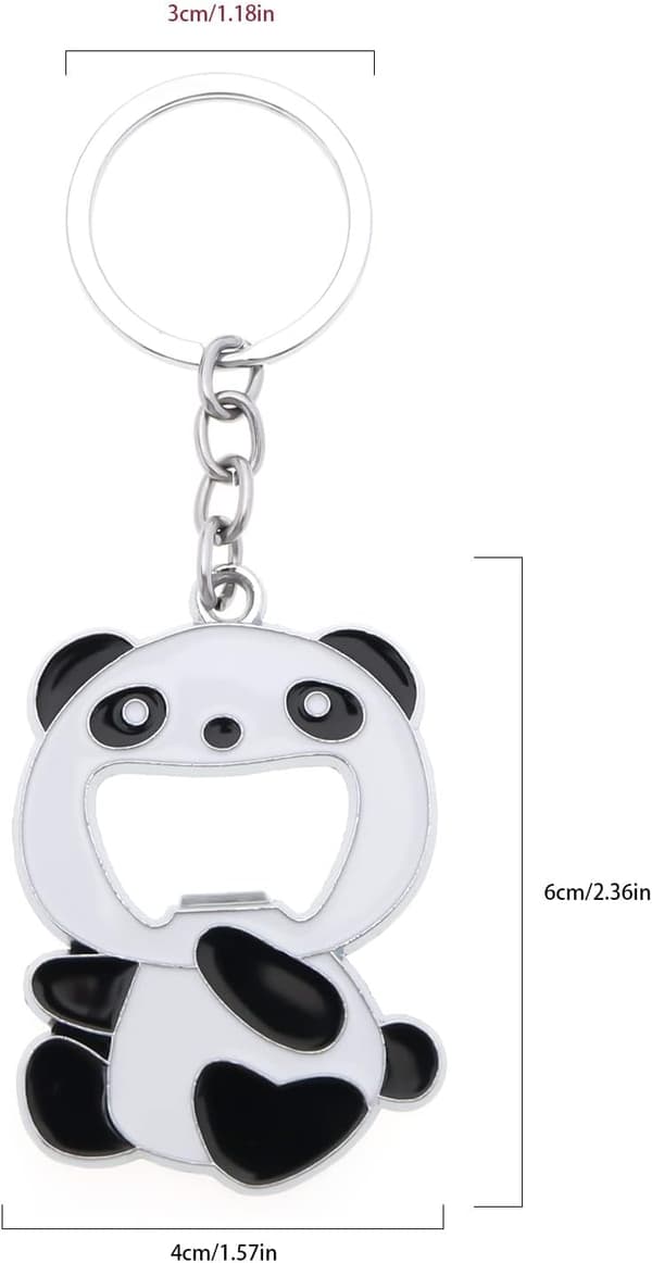 2 kpl Avaimenperä Pullonavaaja Panda Pullonavaaja Avaimenperä Mul, ZQKLA
