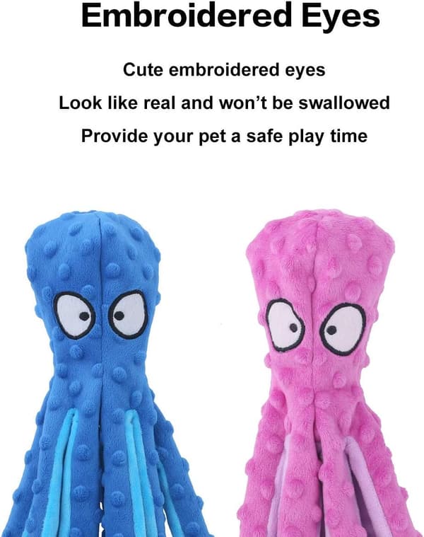 Plyslegetøj til hunde uden fyld med knitrelyd til hvalpetænder, holdbart, ZQKLA