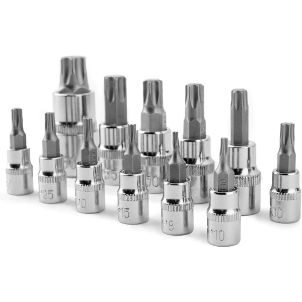 13 osainen Torx-hylsysarja T8 - T70 kromivanadiiniterästä Fem,ZQKLA