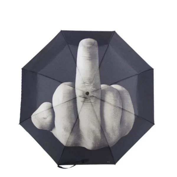 Nyt Langfinger Design Sort Paraply Cool Mode Um