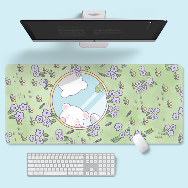 Kawaii Kanin Musmatta Låsande Kant Dator Musmatta Gummi PC A