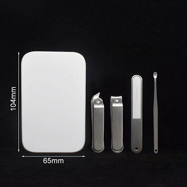 Manikyr Pedikyr Kit, 4st Nagelklips Set, Professionell Nagelkl