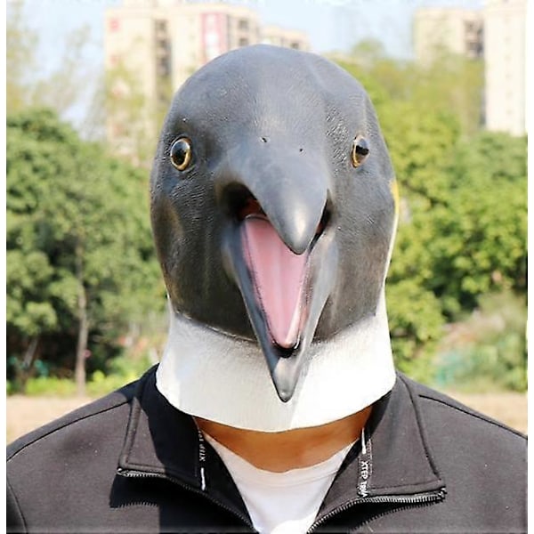 Pingviininaamio Halloween lateksi eläimen pää peite cosplay