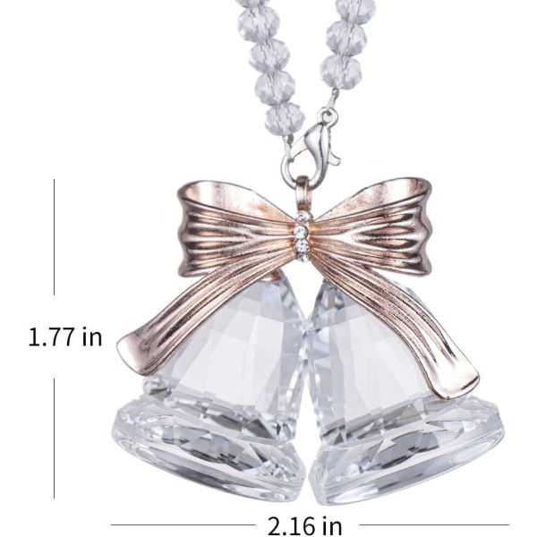 Christmas Crystals Double Bell Ornament Crystal Bells Home D,ZQKLA