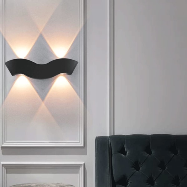 Ny vanntett LED vegglampe gårdsplass balkong gjerde søyle, ZQKLA