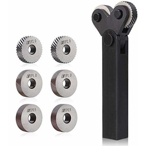 Stål Knurling Verktyg, Dubbel Knurl, Sneda Tänder, Diagonal Hjul