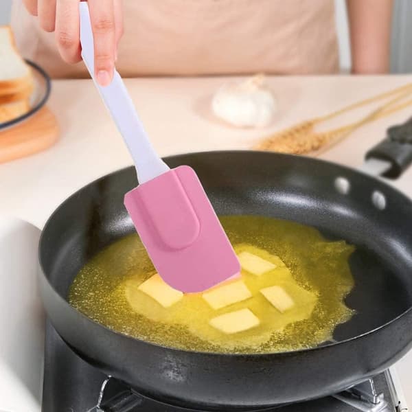 Rosa Bakepensel med Skrape for Baking, ZQKLA