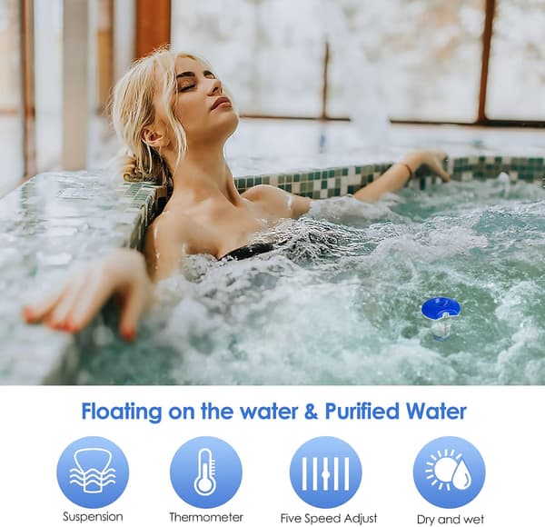 Flydende Pool Dispenser, Svømmepøl Klor Diffuser wit,ZQKLA