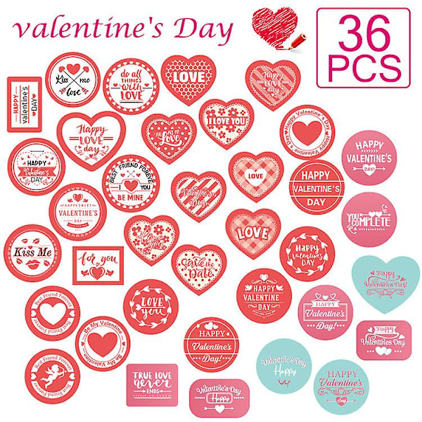 3Xxmas juleklistremerkerull?etikett valentinsdaggaver glad valentinsdagpakke