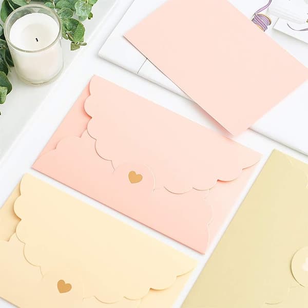 Pink Kuvert, 30 Stykker Kraft Kuvert Bryllupsinvitation E, ZQKLA